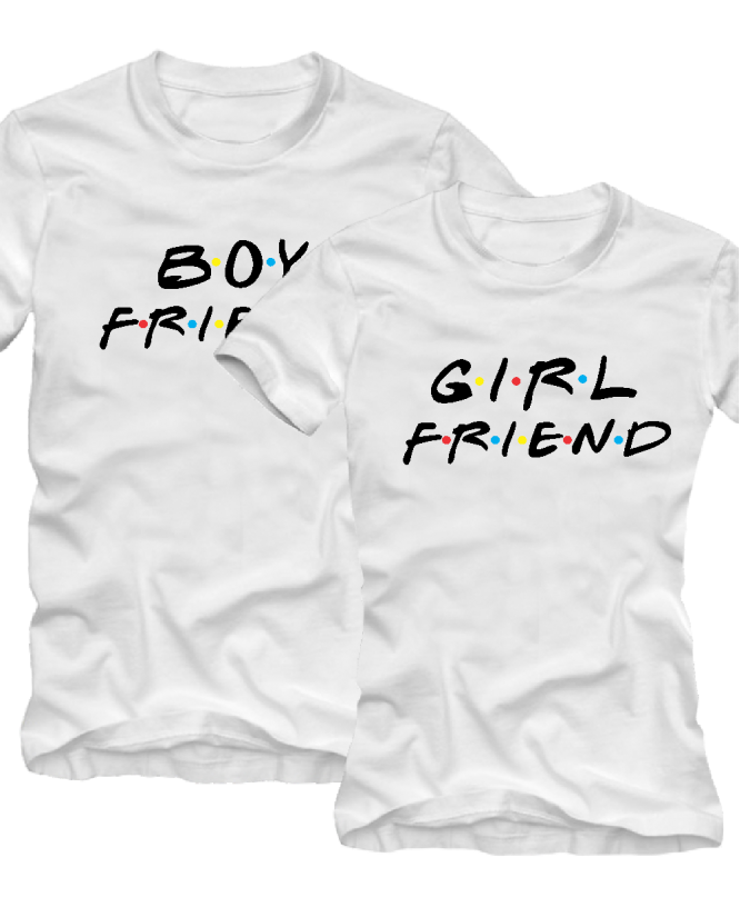 Marškinėliai Poroms Boyfriend Girlfriend